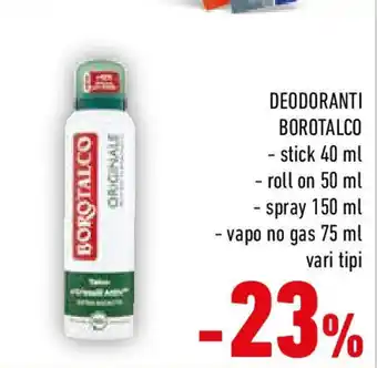 Conad Deodoranti borotalco offerta