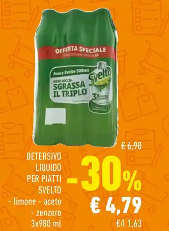 Conad Detersivo liquido per piatti svelto offerta