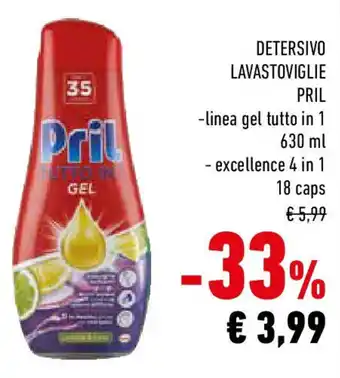 Conad Detersivo lavastoviglie pril offerta