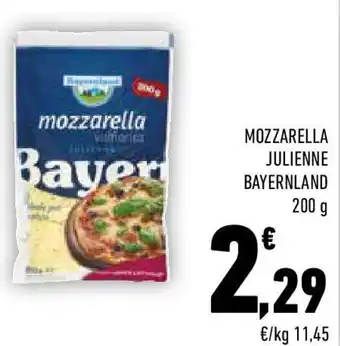 Conad Mozzarella julienne bayernland offerta