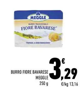 Conad Burro fiore bavarese meggle offerta