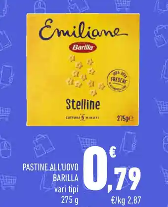 Conad Pastine all'uovo barilla offerta