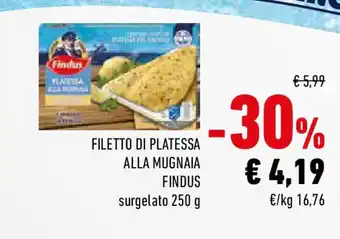 Conad Filetto di platessa alla mugnaia findus surgelato offerta