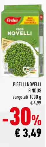 Conad Piselli novelli findus surgelati offerta