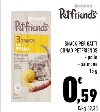 Conad Snack per gatti conad petfriends offerta