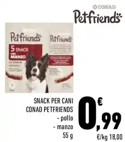 Conad Snack per cani conad petfriends offerta