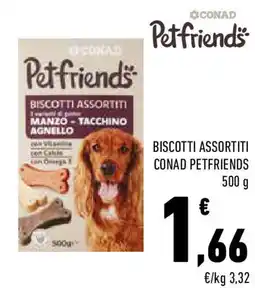 Conad Biscotti assortiti conad petfriends offerta