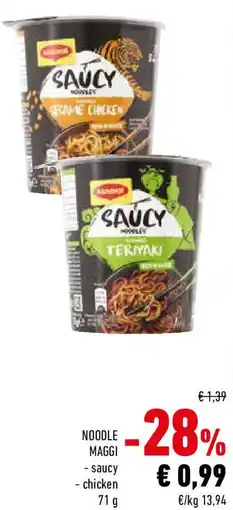 Conad Noodle maggi offerta