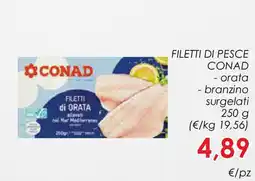 Conad Filetti di pesce conad offerta