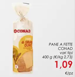 Conad Pane a fette conad offerta