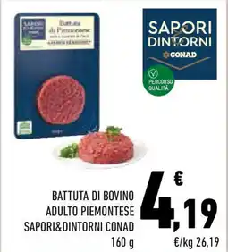 Conad Battuta di bovino adulto piemontese sapori&dintorni conad offerta