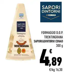 Conad Formaggio d.o.p. trentingrana sapori&dintorni conad offerta