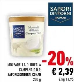 Conad Mozzarella di bufala campana d.o.p. sapori&dintorni conad offerta