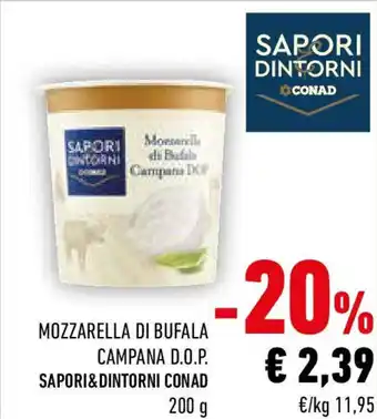 Conad Mozzarella di bufala campana d.o.p. sapori&dintorni conad offerta