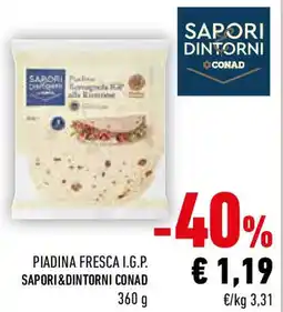 Conad Piadina fresca i.g.p. sapori&dintorni conad offerta