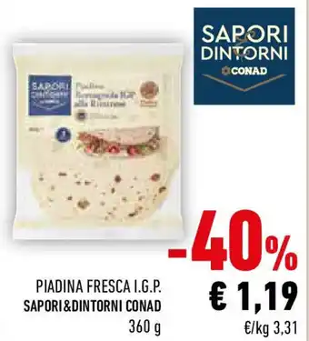 Conad Piadina fresca i.g.p. sapori&dintorni conad offerta