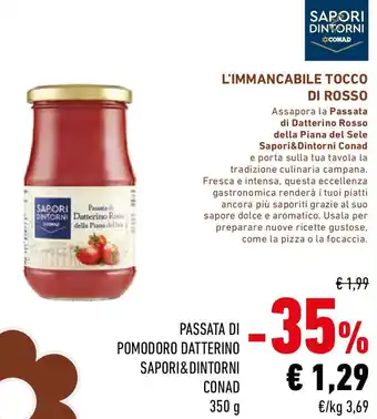 Conad Passata di pomodoro datterino sapori&dintorni conad offerta