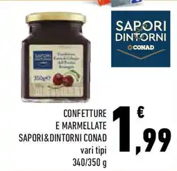 Conad Confetture e marmellate sapori&dintorni conad offerta