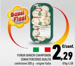 Conad Funghi bianchi champignon conad percorso qualità, offerta