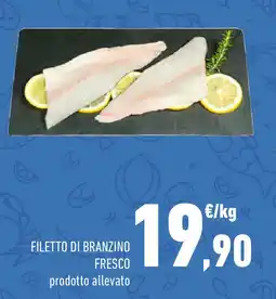 Conad Filetto di branzino fresco prodotto allevato offerta