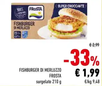 Conad Fishburger di merluzzo frosta surgelato offerta