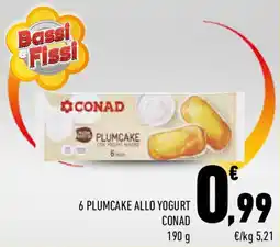 Conad 6 plumcake allo yogurt conad offerta