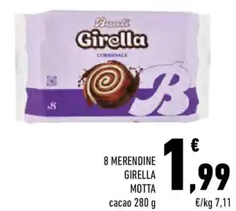 Conad 8 merendine girella motta offerta