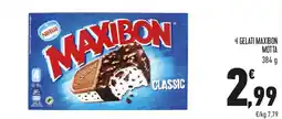 Conad 4 gelati maxibon motta offerta