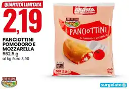 Eurospin Panciottini pomodoro e mozzarella offerta