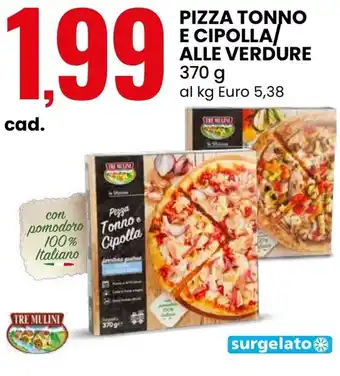 Eurospin Pizza tonno e cipolla alle verdure offerta