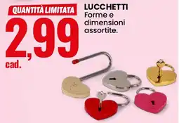 Eurospin Lucchetti forme e dimensioni assortite. offerta