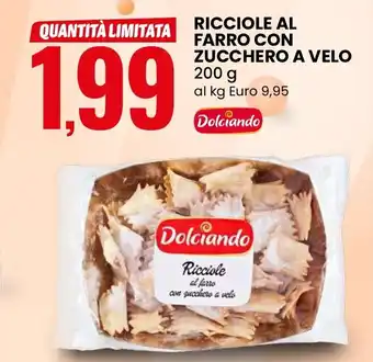 Eurospin Ricciole al farro con zucchero a velo offerta