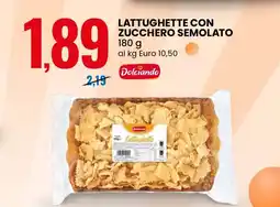 Eurospin Lattughette con zucchero semolato offerta