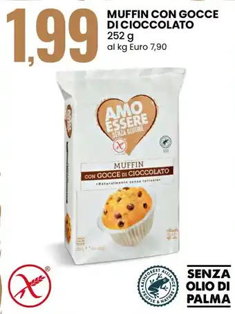 Eurospin Muffin con gocce di cioccolato offerta