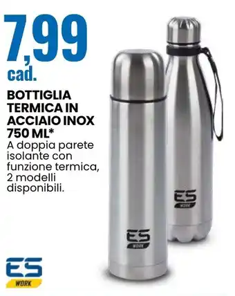 Eurospin Bottiglia termica in acciaio inox offerta