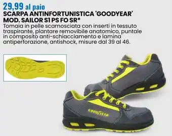 Eurospin Scarpa antinfortunistica 'goodyear' mod. sailor si ps fo sr* offerta