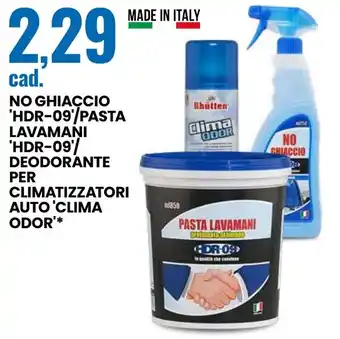 Eurospin No ghiaccio 'hdr-09'/pasta lavamani 'hdr-09/ deodorante offerta