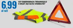 Eurospin Kit emergenza triangolo e gilet ad alta visibilità offerta