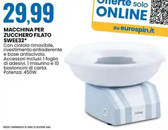 Eurospin Macchina per zucchero filato swee32 offerta