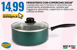 Eurospin Friggitrice con coperchio 24cm offerta