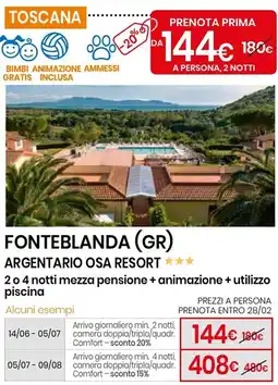 Eurospin Fonteblanda (gr) argentario osa resort offerta