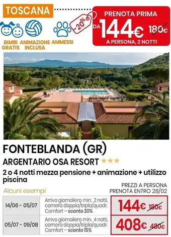 Eurospin Fonteblanda (gr) argentario osa resort offerta