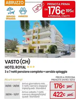 Eurospin Vasto (ch) hotel royal offerta