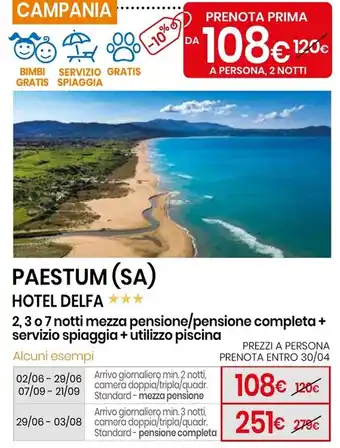 Eurospin Paestum (sa) hotel delfa offerta