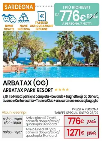 Eurospin Arbatax (og) arbatax park resort offerta