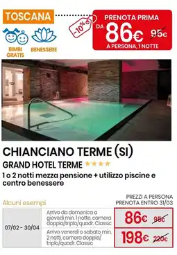 Eurospin Chianciano terme (si) grand hotel terme offerta