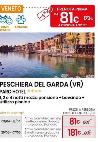 Eurospin Peschiera del garda (vr) parc hotel offerta