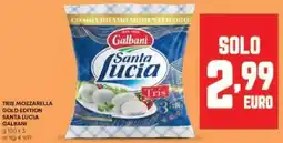 Panorama Tris mozzarella gold edition santa lucia galbani offerta