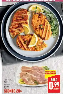 Panorama Petto di pollo a fette pam circa all'etto offerta