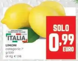 Panorama LIMONI categoria offerta